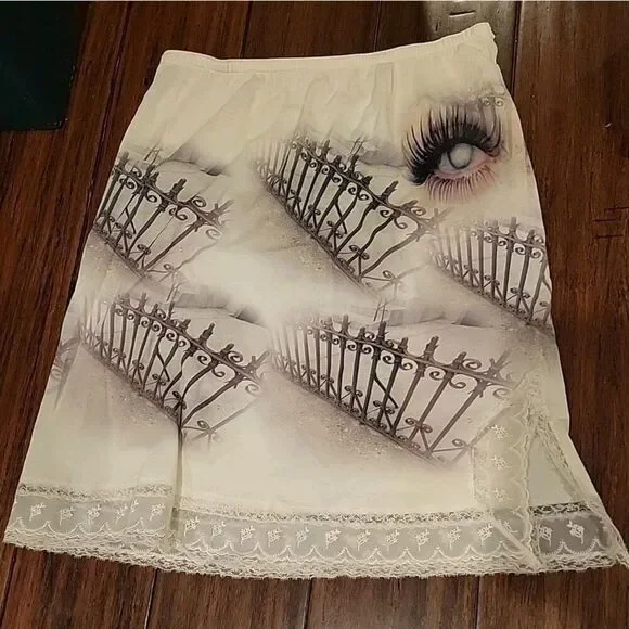 One Of A Kind Spooky Slip Skirt - Picture 2 of 4